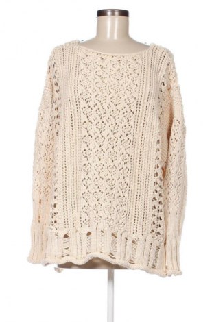 Дамски пуловер Zara, Размер M, Цвят Бежов, Цена 14,85 лв.
