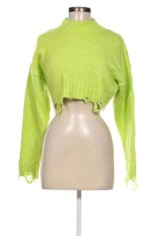 Дамски пуловер Zara, Размер S, Цвят Зелен, Цена 14,04 лв.