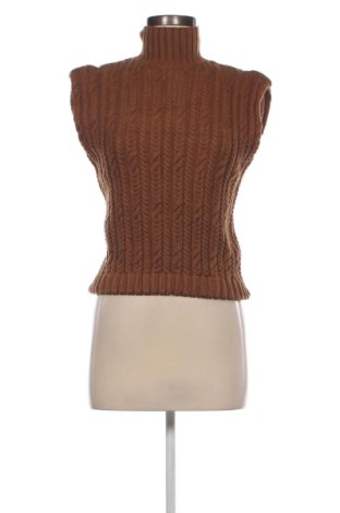 Дамски пуловер Zara, Размер S, Цвят Кафяв, Цена 10,80 лв.