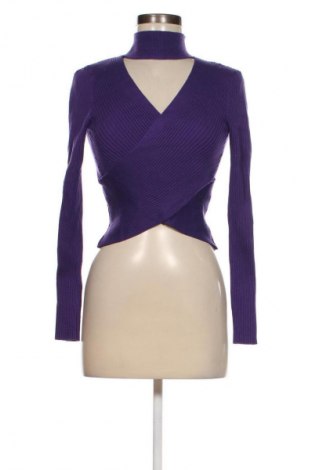Дамски пуловер Zara, Размер L, Цвят Лилав, Цена 14,85 лв.