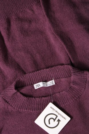 Pulover de femei Zara, Mărime L, Culoare Mov, Preț 31,00 Lei
