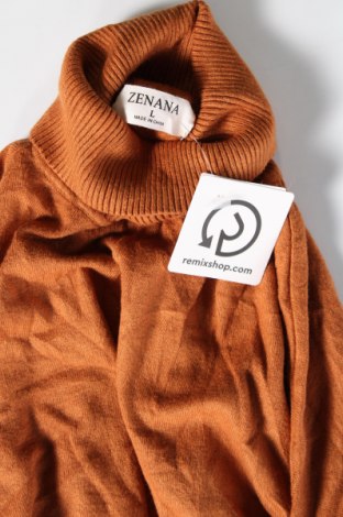 Γυναικείο πουλόβερ Zenana, Μέγεθος L, Χρώμα Καφέ, Τιμή 9,87 €