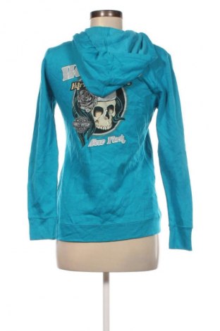 Damen Sweatshirt Harley-Davidson, Größe S, Farbe Blau, Preis 28,53 €