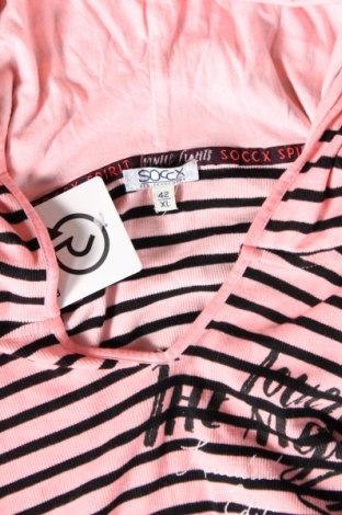 Γυναικείο φούτερ Soccx, Μέγεθος XL, Χρώμα Ρόζ , Τιμή 29,69 €