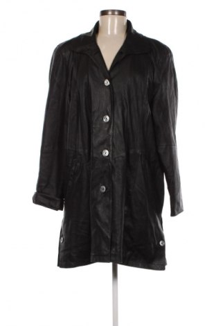 Дамско кожено яке, Размер M, Цвят Черен, Цена 80,25 лв.