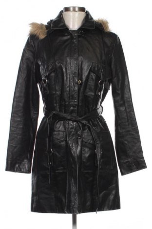 Γυναικείο δερμάτινο μπουφάν, Μέγεθος M, Χρώμα Μαύρο, Τιμή 49,64 €