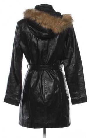 Дамско кожено яке, Размер M, Цвят Черен, Цена 80,25 лв.