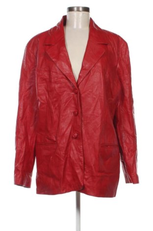Γυναικείο δερμάτινο μπουφάν, Μέγεθος XXL, Χρώμα Κόκκινο, Τιμή 66,19 €