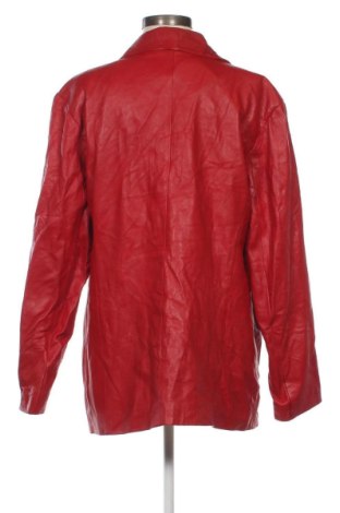 Дамско кожено яке, Размер XXL, Цвят Червен, Цена 107,00 лв.