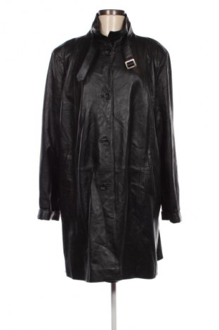 Γυναικείο δερμάτινο μπουφάν, Μέγεθος 3XL, Χρώμα Μαύρο, Τιμή 66,19 €