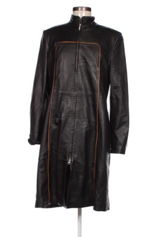 Γυναικείο δερμάτινο μπουφάν, Μέγεθος 3XL, Χρώμα Μαύρο, Τιμή 66,19 €