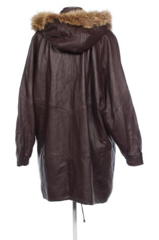 Дамско кожено яке, Размер XL, Цвят Кафяв, Цена 107,00 лв.