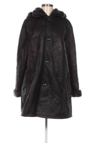 Дамско кожено яке, Размер L, Цвят Черен, Цена 80,25 лв.