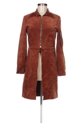 Dámska kožená bunda , Veľkosť XS, Farba Oranžová, Cena  60,67 €