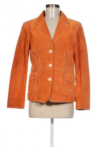 Dámská kožená bunda , Velikost M, Barva Oranžová, Cena  1 706,00 Kč