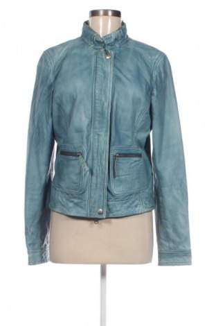 Damen Lederjacke, Größe S, Farbe Blau, Preis 74,46 €