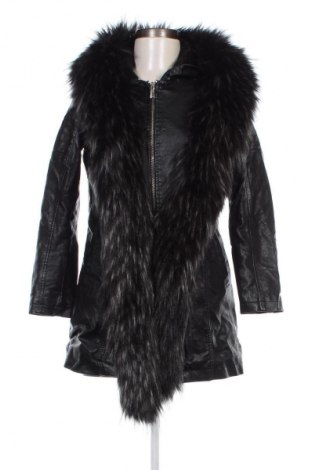 Дамско кожено яке, Размер M, Цвят Черен, Цена 49,00 лв.
