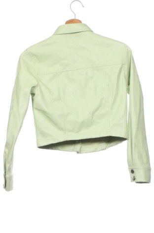 Dámská kožená bunda  Bershka, Velikost XS, Barva Zelená, Cena  411,00 Kč