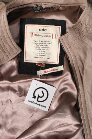 Damen Lederjacke Edc By Esprit, Größe M, Farbe Beige, Preis 74,63 €