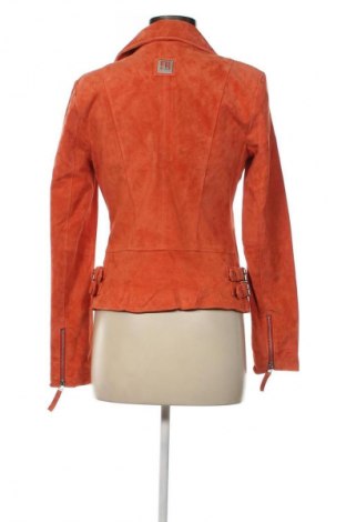 Γυναικείο δερμάτινο μπουφάν Freaky Nation, Μέγεθος M, Χρώμα Πορτοκαλί, Τιμή 146,29 €