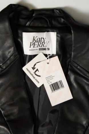 Damen Lederjacke Katy Perry exclusive for ABOUT YOU, Größe M, Farbe Schwarz, Preis 31,85 €