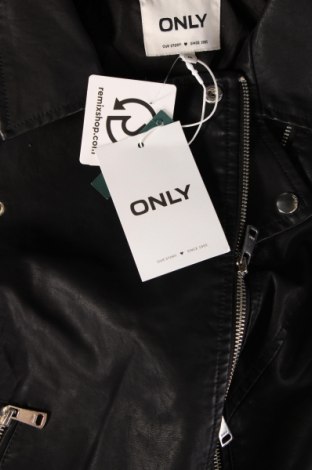 Damen Lederjacke ONLY, Größe M, Farbe Schwarz, Preis 28,76 €