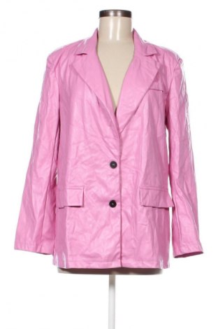 Γυναικείο δερμάτινο μπουφάν SHEIN, Μέγεθος M, Χρώμα Ρόζ , Τιμή 22,73 €