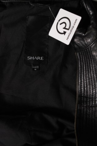 Γυναικείο δερμάτινο μπουφάν Share, Μέγεθος XL, Χρώμα Μαύρο, Τιμή 46,33 €