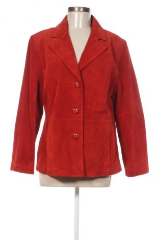 Дамско кожено яке Yessica, Размер L, Цвят Червен, Цена 107,00 лв.