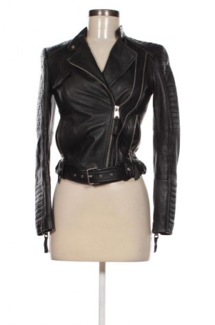 Γυναικείο δερμάτινο μπουφάν Zara Trafaluc, Μέγεθος XS, Χρώμα Μαύρο, Τιμή 55,05 €