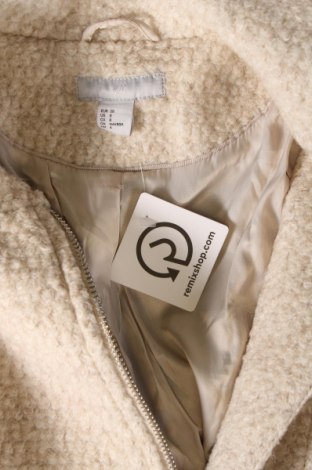 Дамско палто H&M, Размер M, Цвят Екрю, Цена 69,55 лв.