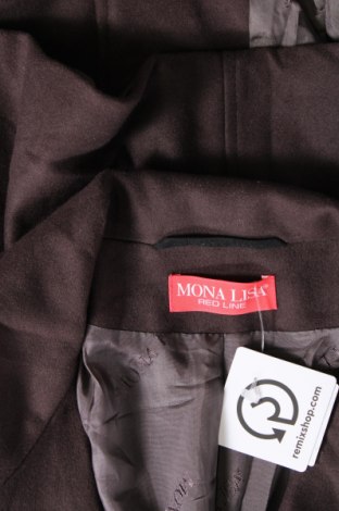 Γυναικείο παλτό Mona Lisa, Μέγεθος 3XL, Χρώμα Καφέ, Τιμή 36,40 €