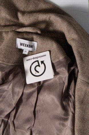 Dámský kabát  Weekday, Velikost XS, Barva Béžová, Cena  995,00 Kč