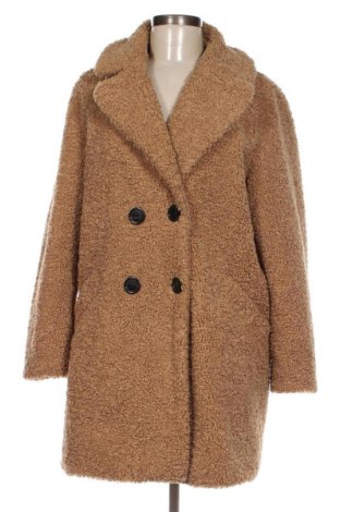 Дамско палто Zara, Размер L, Цвят Бежов, Цена 44,20 лв.