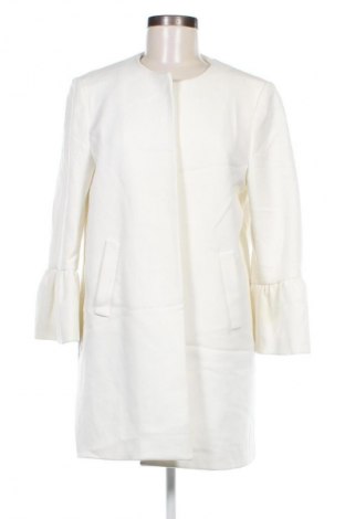 Дамско палто Zara, Размер L, Цвят Бял, Цена 37,40 лв.