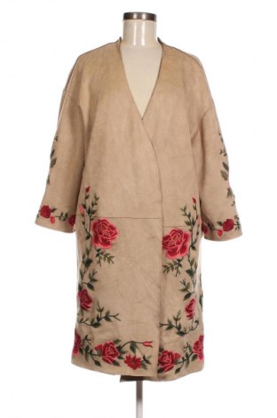 Γυναικείο παλτό Zara, Μέγεθος M, Χρώμα  Μπέζ, Τιμή 34,02 €