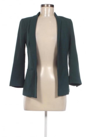 Дамско сако H&M, Размер XXS, Цвят Зелен, Цена 26,40 лв.