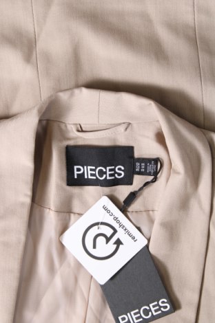 Γυναικείο σακάκι Pieces, Μέγεθος XS, Χρώμα  Μπέζ, Τιμή 23,97 €