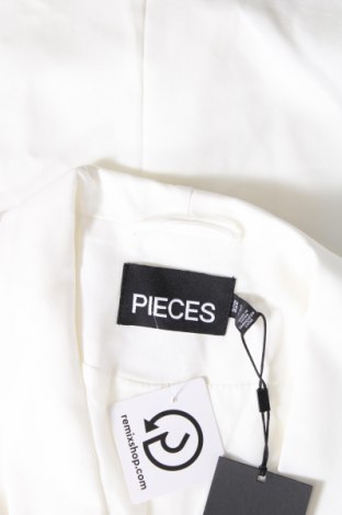 Дамско сако Pieces, Размер L, Цвят Бял, Цена 46,50 лв.