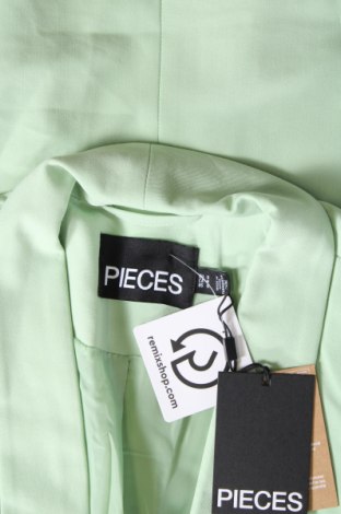 Дамско сако Pieces, Размер S, Цвят Зелен, Цена 46,50 лв.
