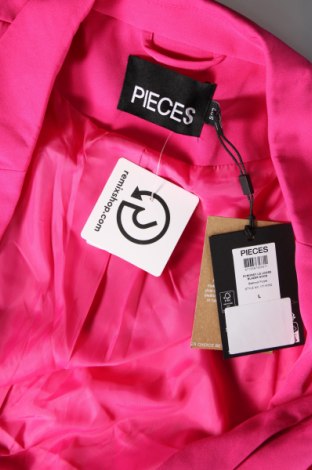 Дамско сако Pieces, Размер L, Цвят Розов, Цена 46,50 лв.