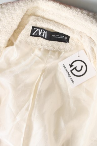 Дамско сако Zara, Размер M, Цвят Екрю, Цена 48,00 лв.