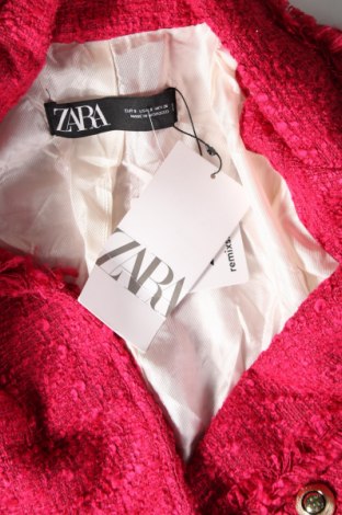 Дамско сако Zara, Размер S, Цвят Розов, Цена 59,40 лв.