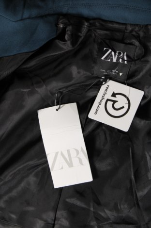 Дамско сако Zara, Размер L, Цвят Син, Цена 59,40 лв.