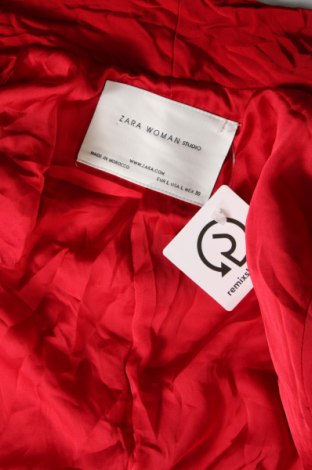 Дамско сако Zara, Размер L, Цвят Червен, Цена 26,40 лв.