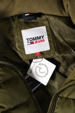 Γυναικείο μπουφάν Tommy Jeans, Μέγεθος XL, Χρώμα Πράσινο, Τιμή 153,99 €