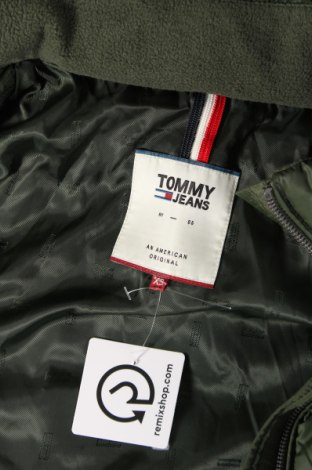 Γυναικείο μπουφάν Tommy Jeans, Μέγεθος XS, Χρώμα Πράσινο, Τιμή 194,49 €