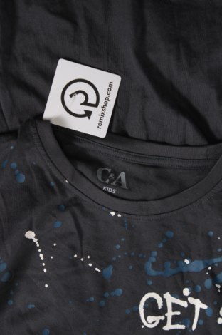 Kinder Shirt C&A, Größe 15-18y/ 170-176 cm, Farbe Grau, Preis 3,90 €