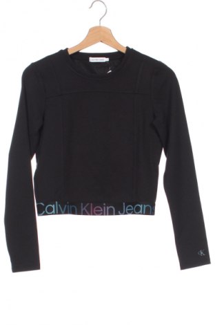 Детска блуза Calvin Klein Jeans, Размер 13-14y/ 164-168 см, Цвят Черен, Цена 37,20 лв.
