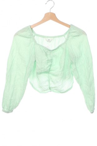 Детска блуза H&M, Размер 9-10y/ 140-146 см, Цвят Зелен, Цена 5,72 лв.